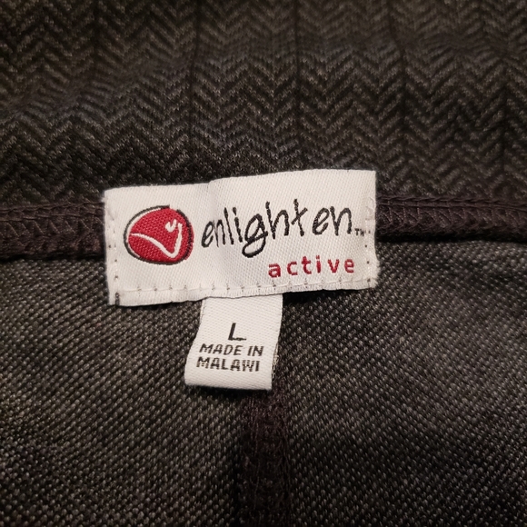 Enlighten Active Houndstooth Moto Style Leggings Large - Picture 8 of 11